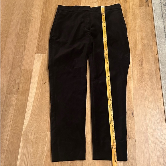 Ann Taylor Velvet Black Pants Pockets Piping Size 4P - Picture 6 of 13